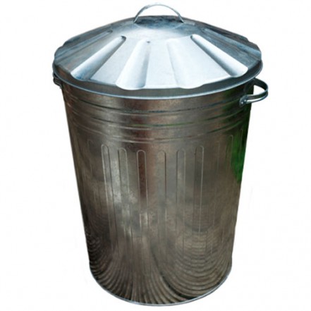 Galvanised Dustbin Complete with Lid