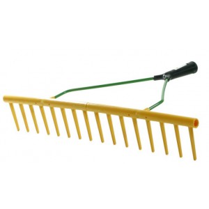 Plastic Rake - Yellow - 16 Tooth