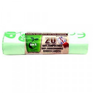Ecobag Compostable Caddy Liners 7 Litre Pack 20