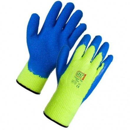 Topaz Ice Fleece Lined Latex Palm Gloves - Size 9/Large