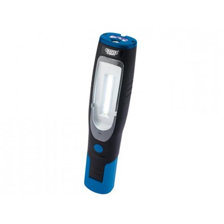 Draper 4W COB LED & UV Rechargeable Inspection Lamp - Blue