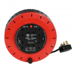 JOJO 10M Extension Cable Reel 4-Socket 240v 10a