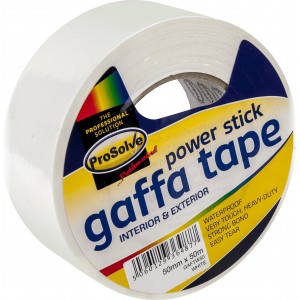 Prosolve Gaffa Tape 50mm x 50 Metre White