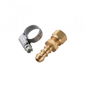 Calor 8mm Hose Nozzle x 8mm Compression Nut & Jubilee Clip