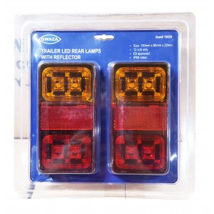 Gwaza Rear Lamp Trailer 3 in 1 LED 12V Pair