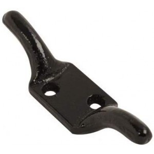 Cleat Hook - Black - 100mm