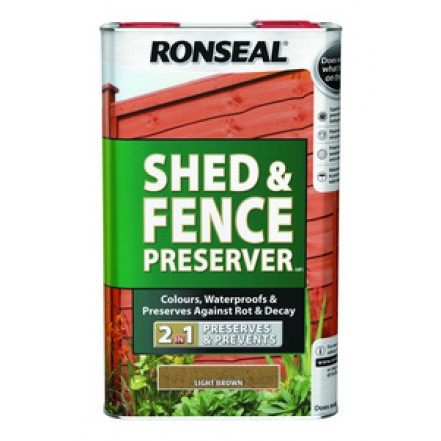Ronseal RONSEAL SHED & FENCE PRESERVER (New Formulation)