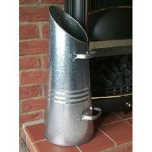 Manor Galvanised Coal Hod 23"