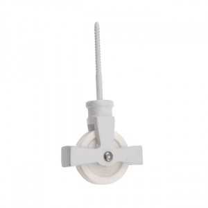 Era 40mm (1.3/4") Screw Pulley - White