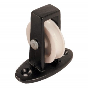 38mm No.264 Upright Cast Pulley - 38mm Nylon Wheel