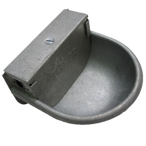 Galvanised Self Fill Drinking Bowl - 2.5 Litre