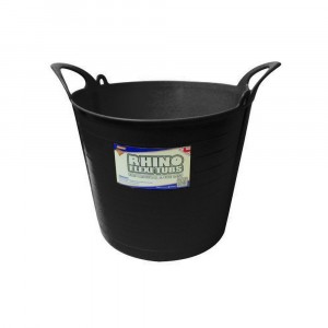 Rhino Black Flexi Tub 26 Litre