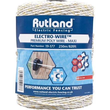 Rutland Poly Wire Maxi 250m 19-177