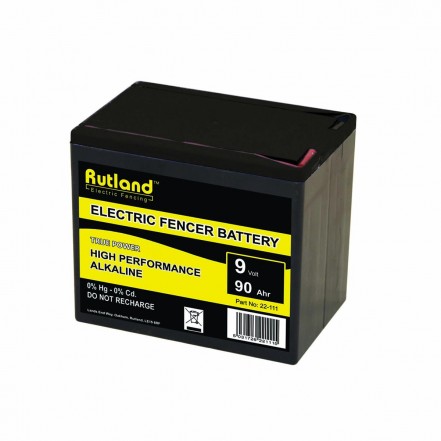 Rutland 9V 90Ah Alkaline Battery Large