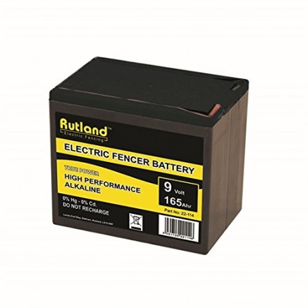Rutland Electric Fencer Battery 9V 165Ah