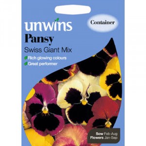 Unwins Pansy Swiss Giant Mix