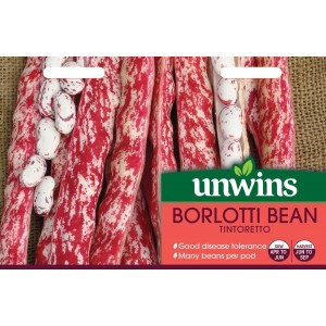 Unwins Borlotti Bean Tintoretto