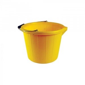 Stadium Heavy Duty Builders Bucket - 14 Litre - Yellow