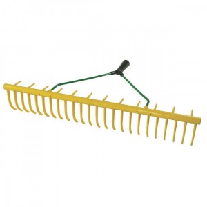 Jost 24 Tooth yellow Plastic Rake with Shaft