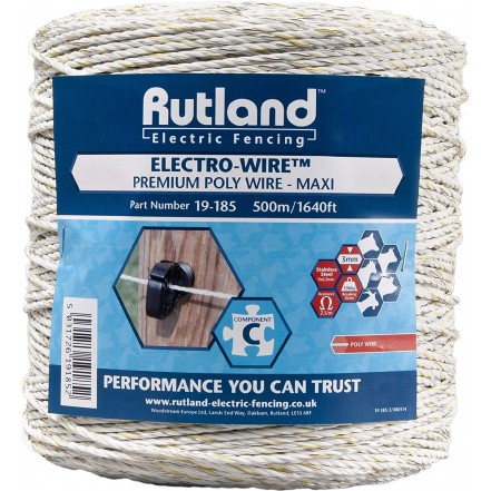 Rutland Elect Prem Poly Wire 500m