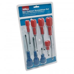 Hilka 8 pce Cabinet Screwdriver Set