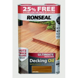 Ronseal Ultimate Protection Decking Oil 5 Litre