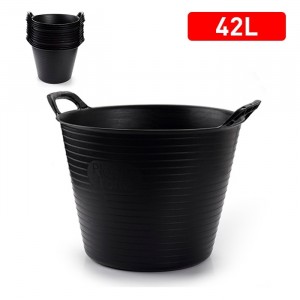 Plasticforte Large Black Tub