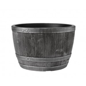 Stewart Blenheim Half Barrel - Pewter Effect - 61cm