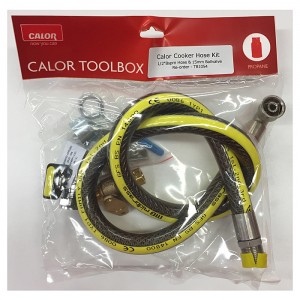 Calor TB1054 Cooker Hose Kit with 1/2" BSPM Hose & 15mm Ball Valve