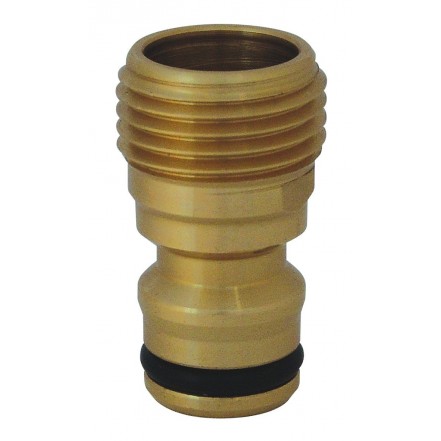 CK 7916 Threaded Male Tap Connector - Brass - 1/2"