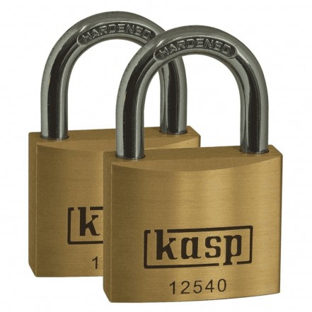 CK Kasp 125 Premium Brass Padlock 40mm Twin Pack