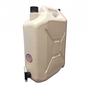 Lordos White Jerry Can With Tap 20 Litre