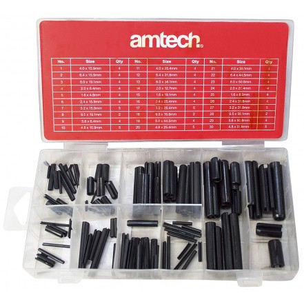 Amtech S6270 Roll Pin Assortment 120 Pieces