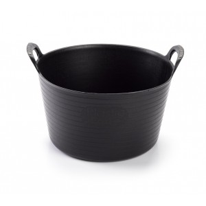 Plasticforte Black Recycled Flexi Tub