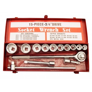 Gwaza Socket Set Metric 14pc 3/4" Drive