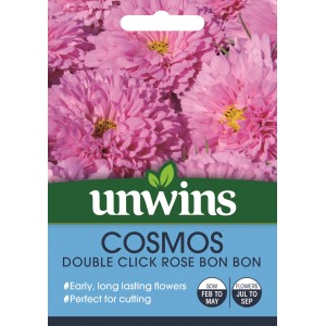 Unwins Cosmos Double Click Rose Bon