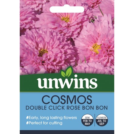 Unwins Cosmos Double Click Rose Bon