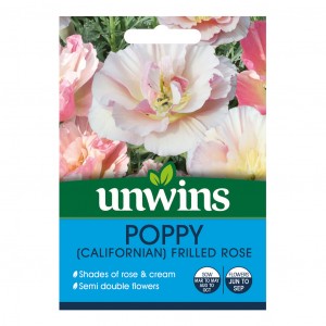 Unwins Poppy Californian Frilled Rose