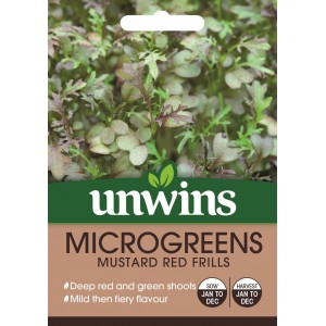 Unwins Microgreens Mustard Red Frills