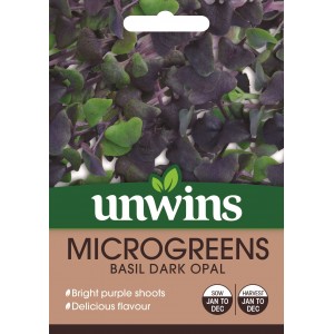 Unwins Microgreens Basil Dark Opal