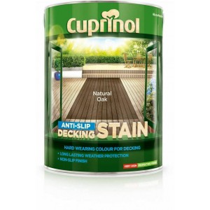 Cuprinol Anti Slip Decking Stain 5 Litre Natural Oak