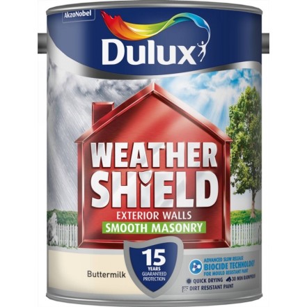 Dulux Weathershield Smooth Masonry Paint 5L