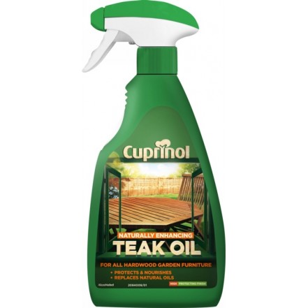 Cuprinol Natural Enhancing Teak Oil Spray Clear
