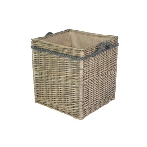 Willow Square Rope Handled Storage Basket 380 x 380 x 420mm