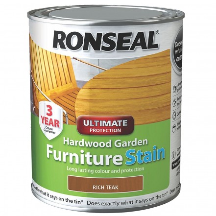 Ronseal Hardwood Garden Furniture Stain 750ml