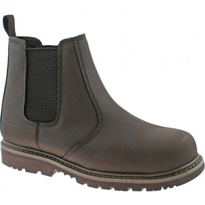 Grafters Safety Boot Chelsea Style Brown