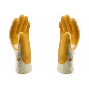 Showa Polyester Cotton Gloves Latex Coated Palm