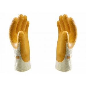 Showa Polyester Cotton Gloves Latex Coated Palm