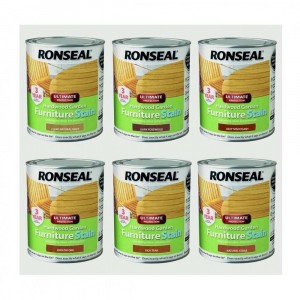 Ronseal Hardwood Garden Furniture Stain 750ml Deep Mahogany