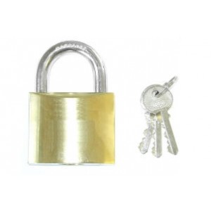 Perry Tri-Circle Brass Padlock Keyed Alike 25mm